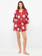 Pigiama corto donna manica corta aperta short inviscosa Gisela 20372/20375