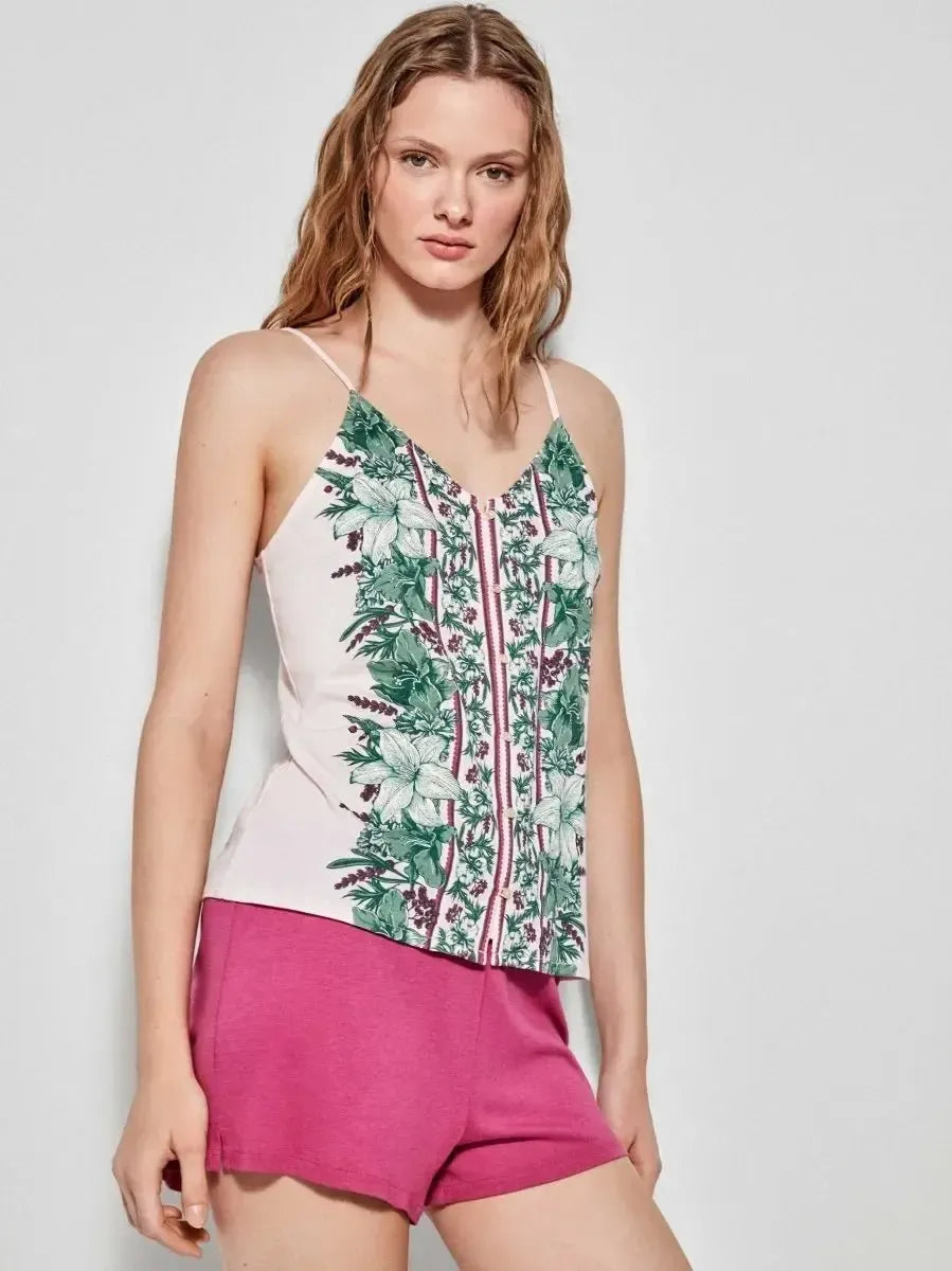 Pigiama corto donna spallina cotone moda Gisela 2/20157