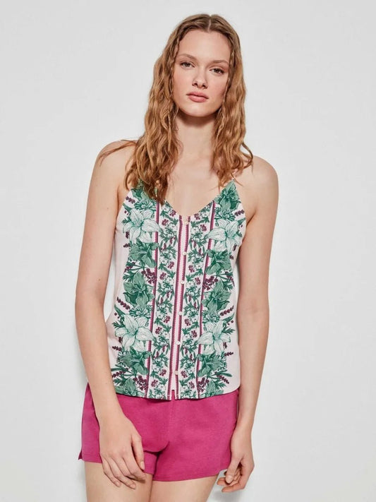 Pigiama corto donna spallina cotone moda Gisela 2/20157