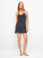 Pigiama corto donna spallina cotone modal Gisela 20388