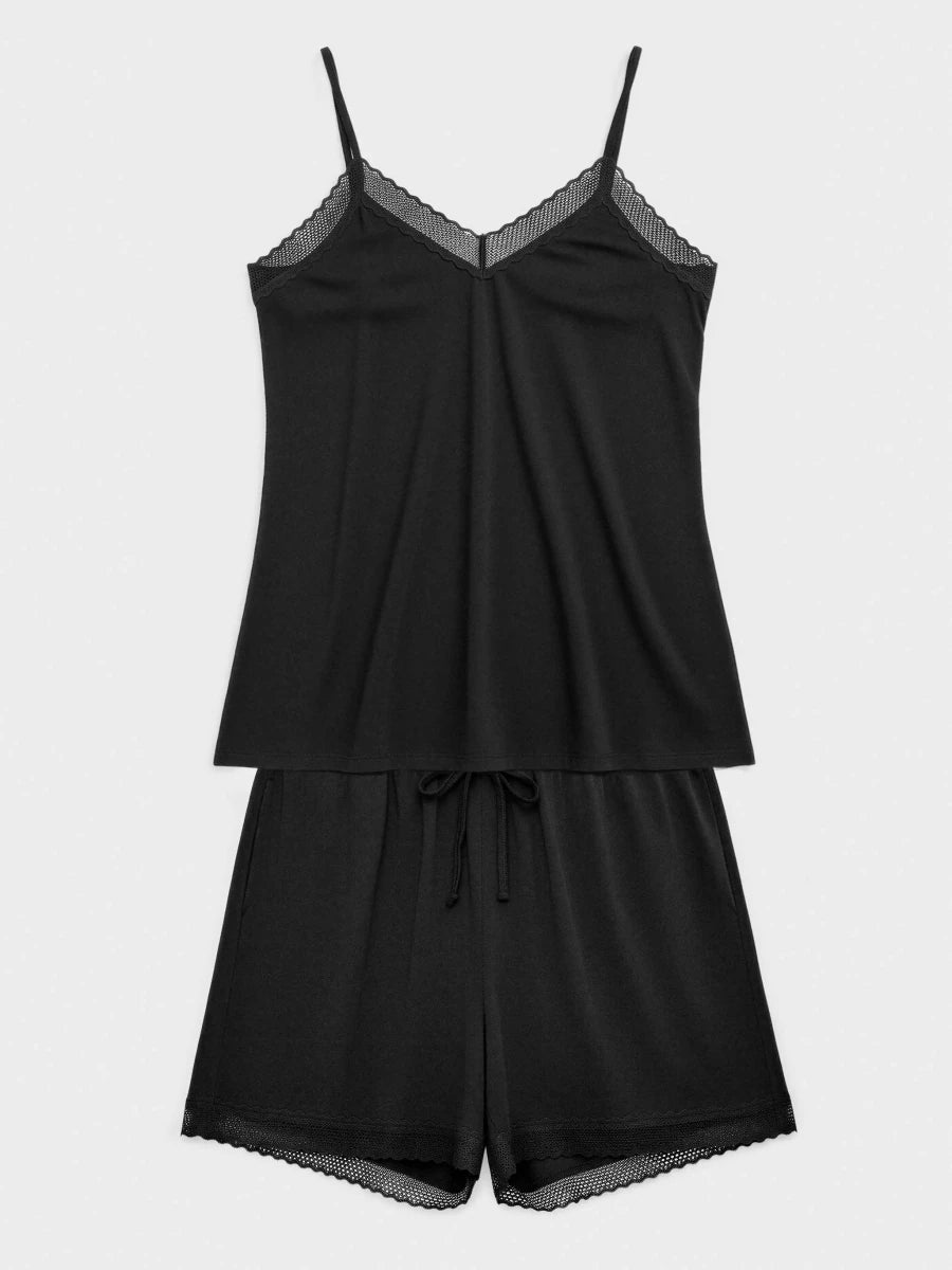 Pigiama corto donna spallina cotone modal Gisela 20388