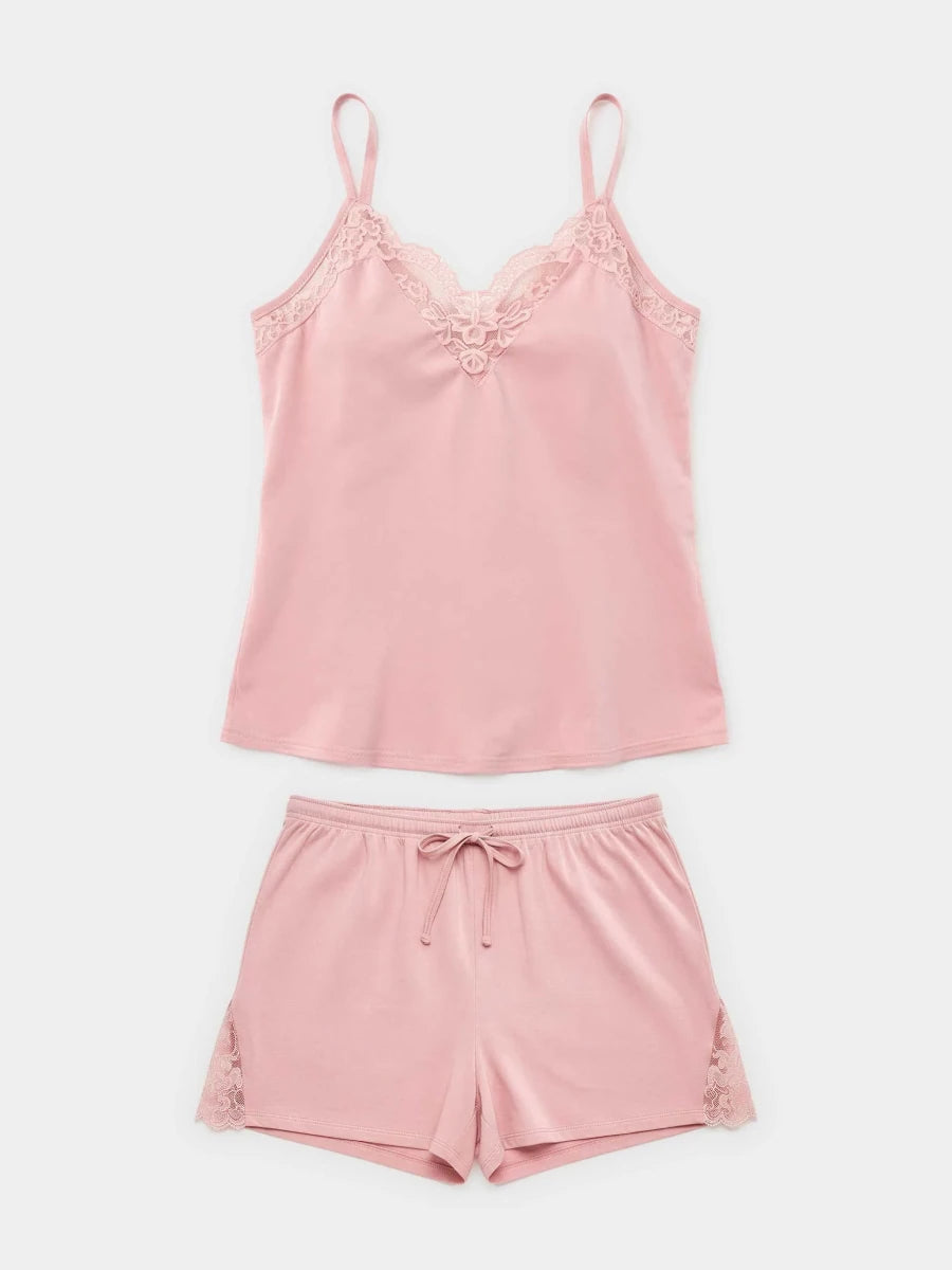 Pigiama corto donna spallina cotone modal Gisela 20392