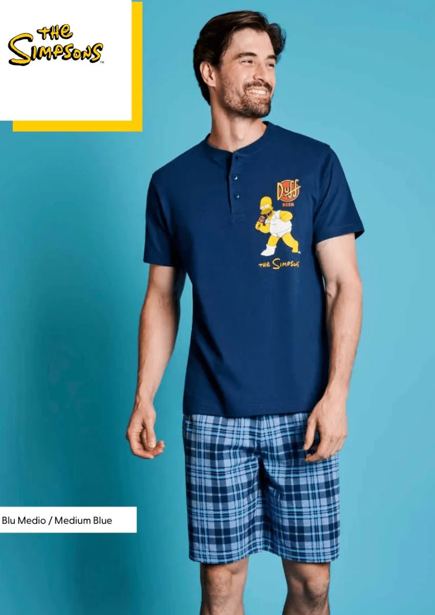 Pigiama corto serafino uomo The Simpsons DYZ6729