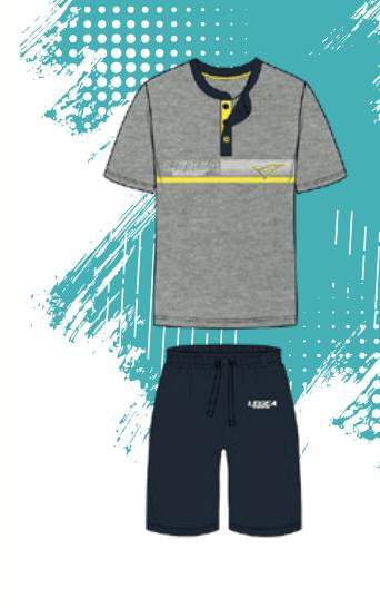 Pigiama corto uomo Legea 100% cotone PG49601