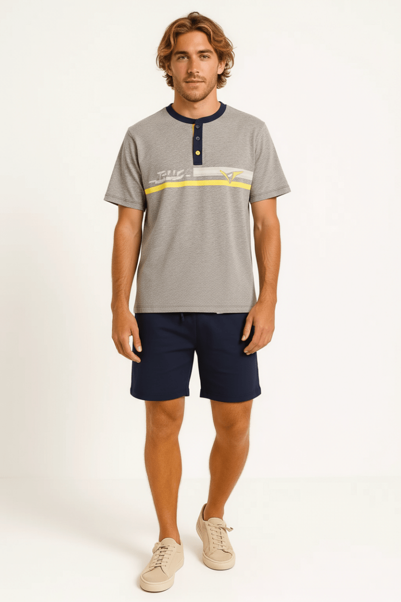 Pigiama corto uomo Legea 100% cotone PG49601