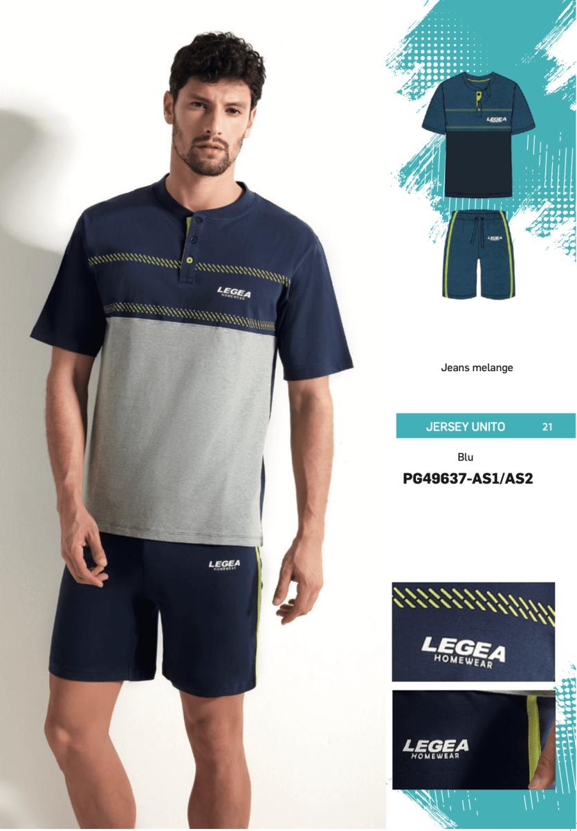 Pigiama corto uomo Legea 100% cotone PG49637
