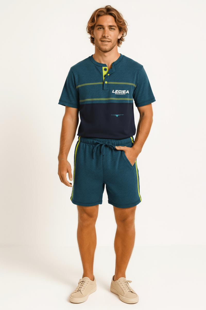 Pigiama corto uomo Legea 100% cotone PG49637