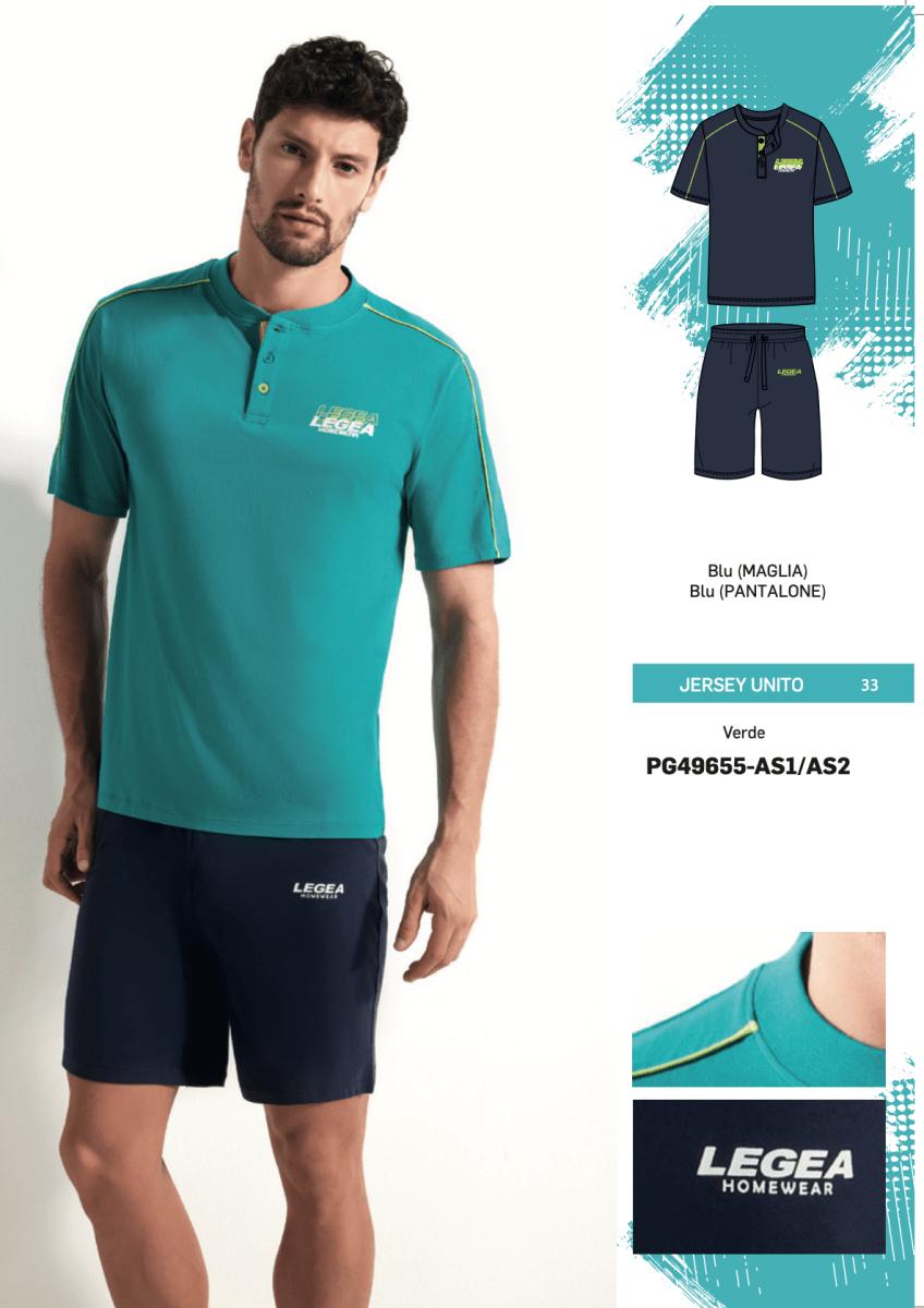 Pigiama corto uomo Legea 100% cotone PG49655