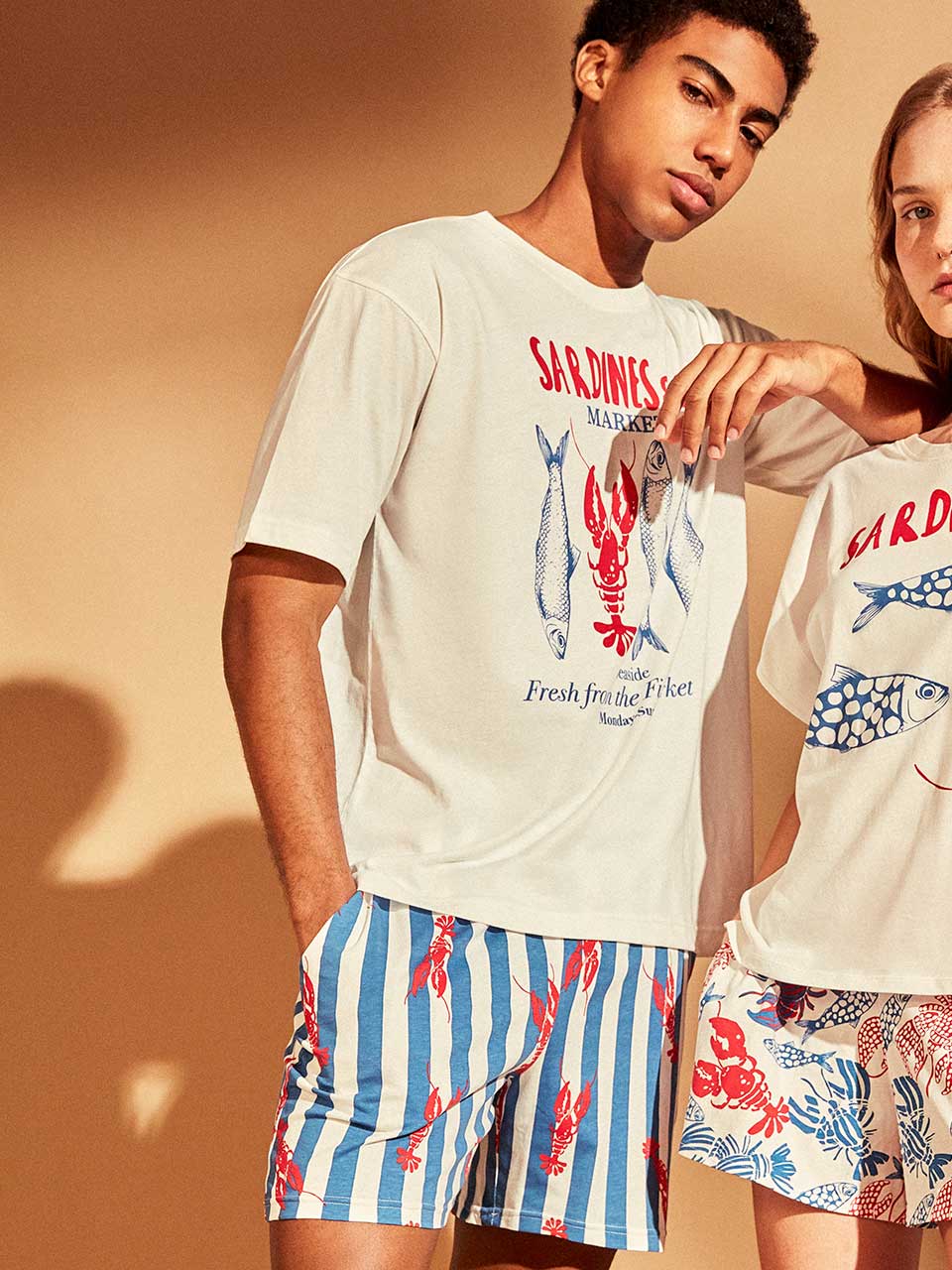 Pigiama corto uomo cotone Gisela 20405