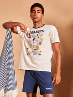 Pigiama corto uomo cotone Peanuts Gisela 20410