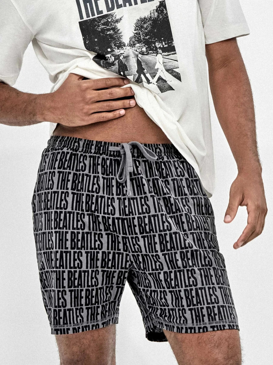 Pigiama corto uomo cotone The Beatles Gisela 20413