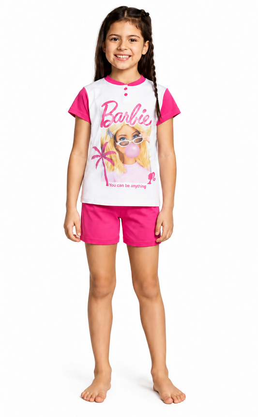 Pigiama cotone Barbie estivo bambina MT50C4448