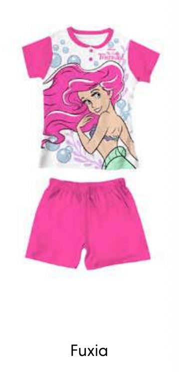 Pigiama cotone Disney Princess estivo bambina DY50A3857