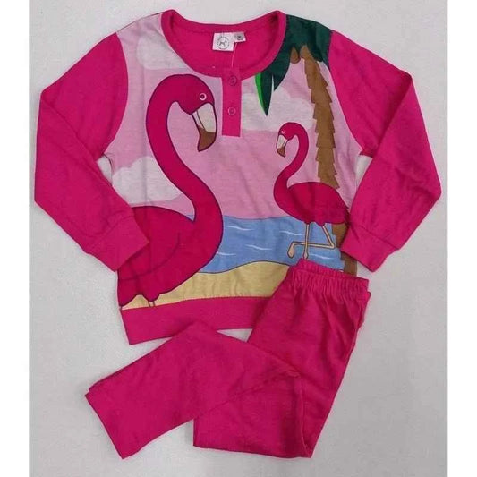 Pigiama cotone Fenicottero Flamingo bambina Disney 1790