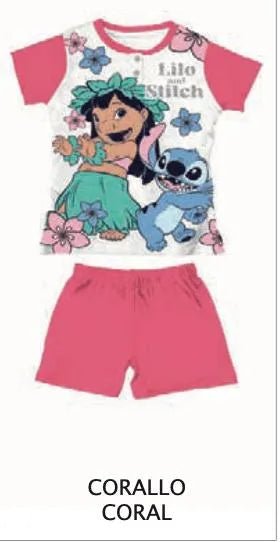 Pigiama cotone Lilo and Stitch Disney estivo bambina DY50L0745