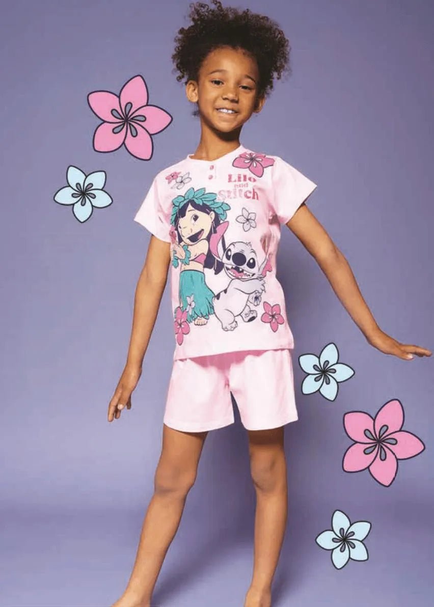 Pigiama cotone Lilo and Stitch Disney estivo bambina DY50L0745
