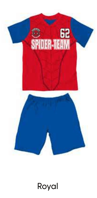 Pigiama cotone Spiderman estivo bambino MV40M7702