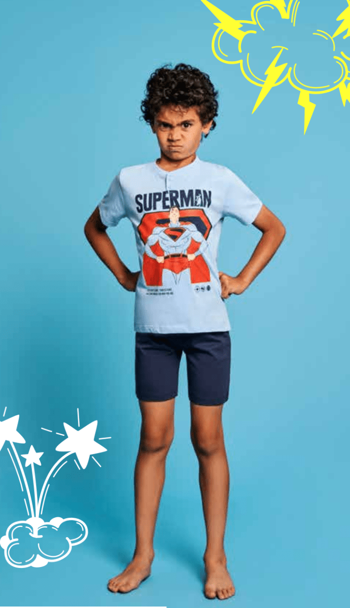 Pigiama cotone Superman estivo bambino DC40Z6729