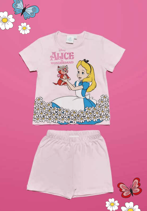 Pigiama cotone estivo Alice In Wonderland Disney neonata baby DY34P4286