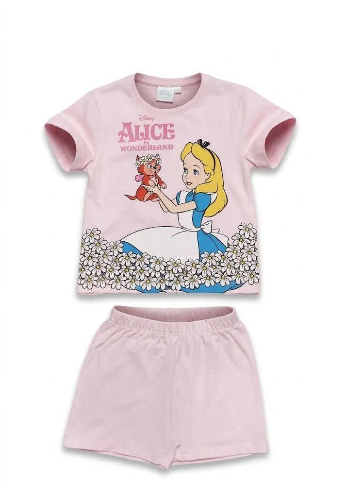 Pigiama cotone estivo Alice In Wonderland Disney neonata bambina DY34P4286