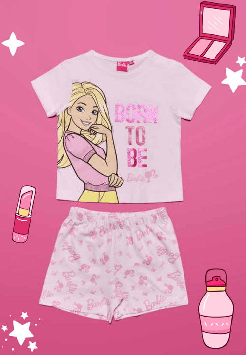 Pigiama cotone estivo Barbie neonata baby MT34P4288