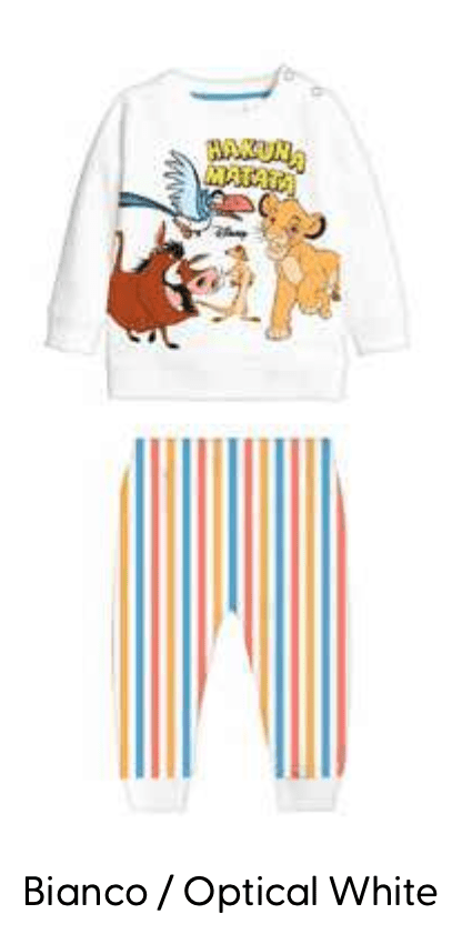 Pigiama cotone estivo Hakuna Matata Disney neonato baby DY32P4261