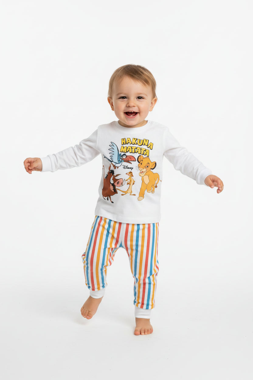 Pigiama cotone estivo Hakuna Matata Disney neonato bambino DY32P4261
