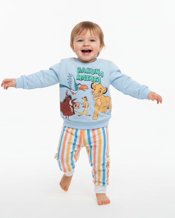 Pigiama cotone estivo Hakuna Matata Disney neonato bambino DY32P4261