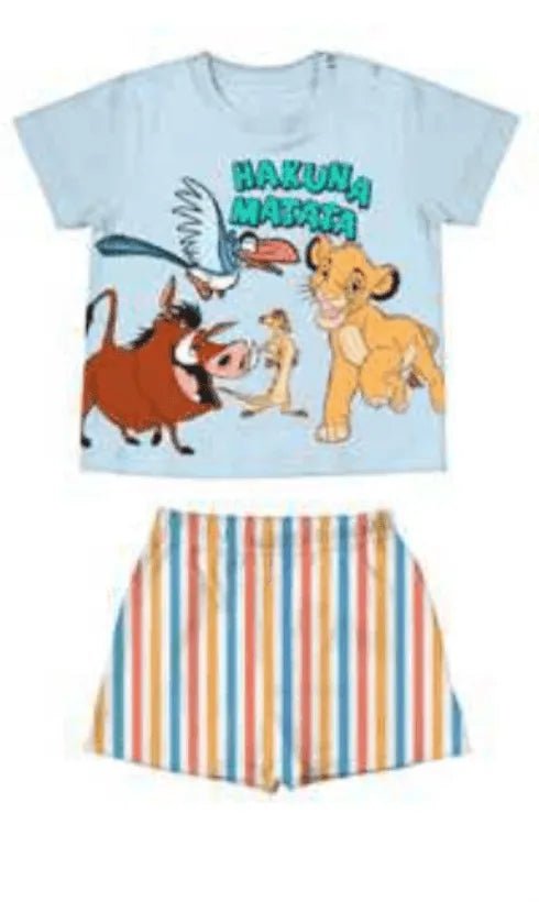 Pigiama cotone estivo Hakuna Matata Disney neonato bambino DY34P4458