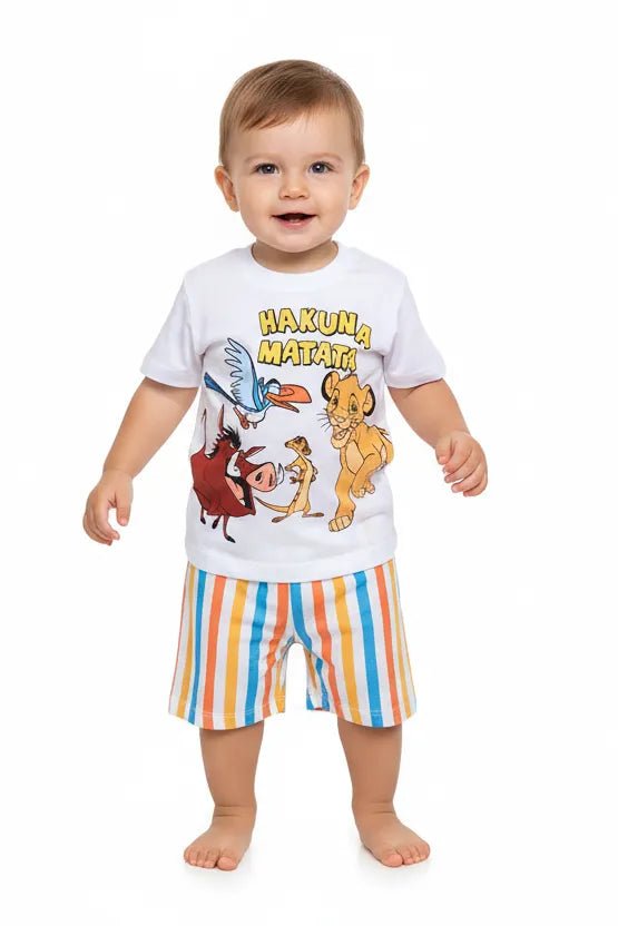 Pigiama cotone estivo Hakuna Matata Disney neonato bambino DY34P4458