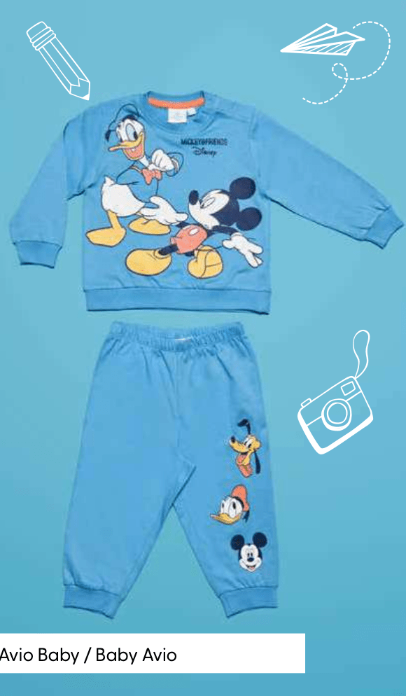 Pigiama cotone estivo Mickey Mouse Disney neonato baby DY32P4250