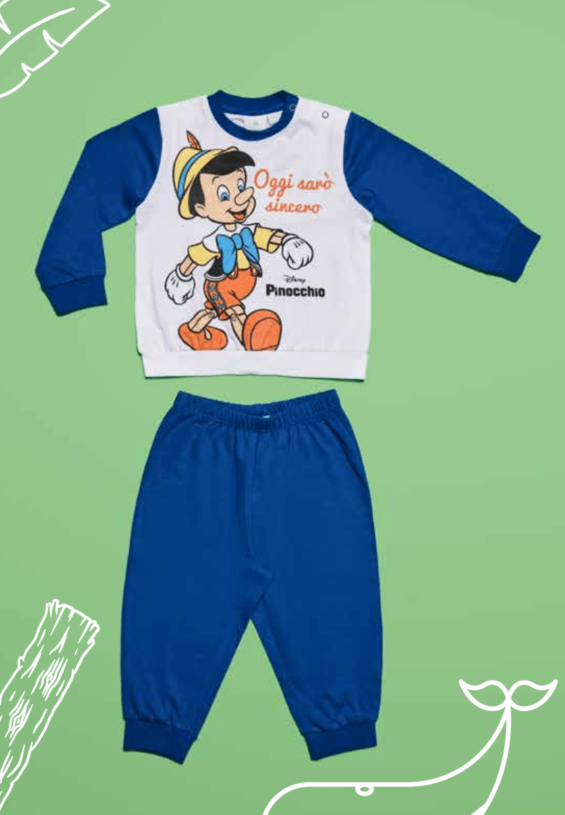 Pigiama cotone estivo Pinocchio Disney neonato baby DY32A9802