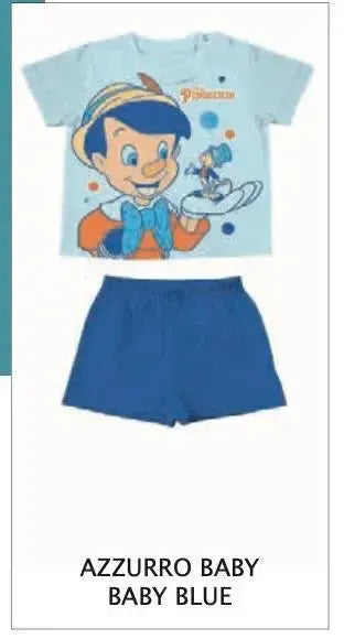 Pigiama cotone estivo Pinocchio Disney neonato bambino DY32B2407