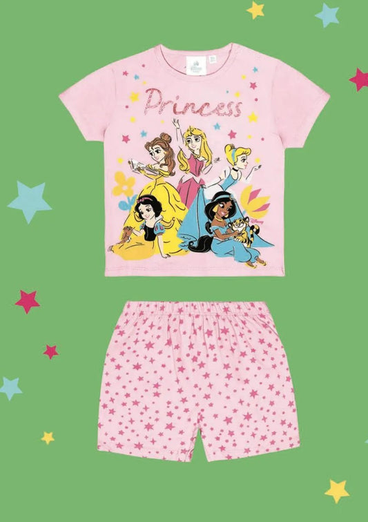 Pigiama cotone estivo Princess Disney neonata bambina DY34K2014