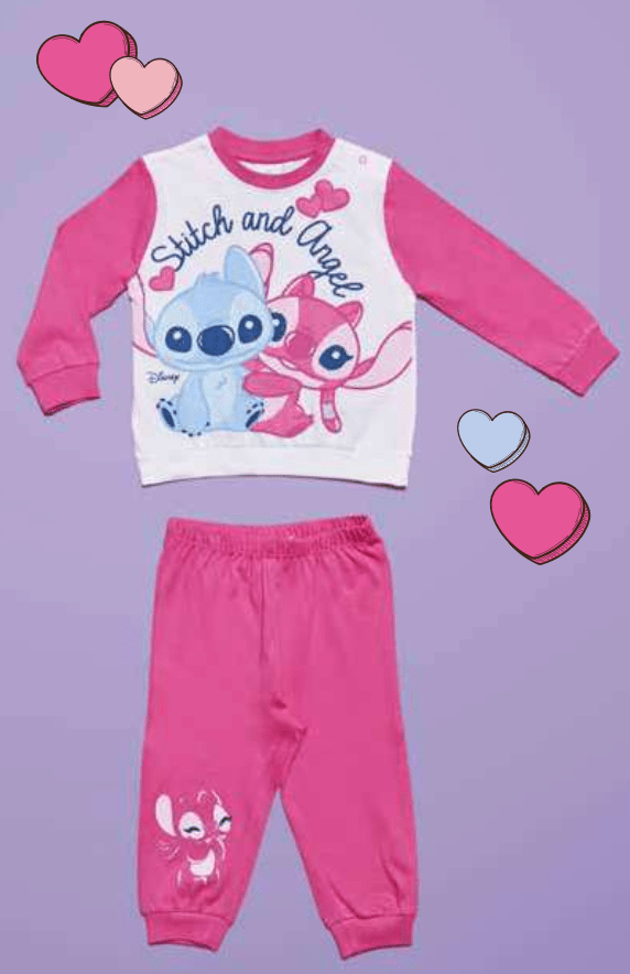 Pigiama cotone estivo Stitch Disney neonata baby DY32A9725