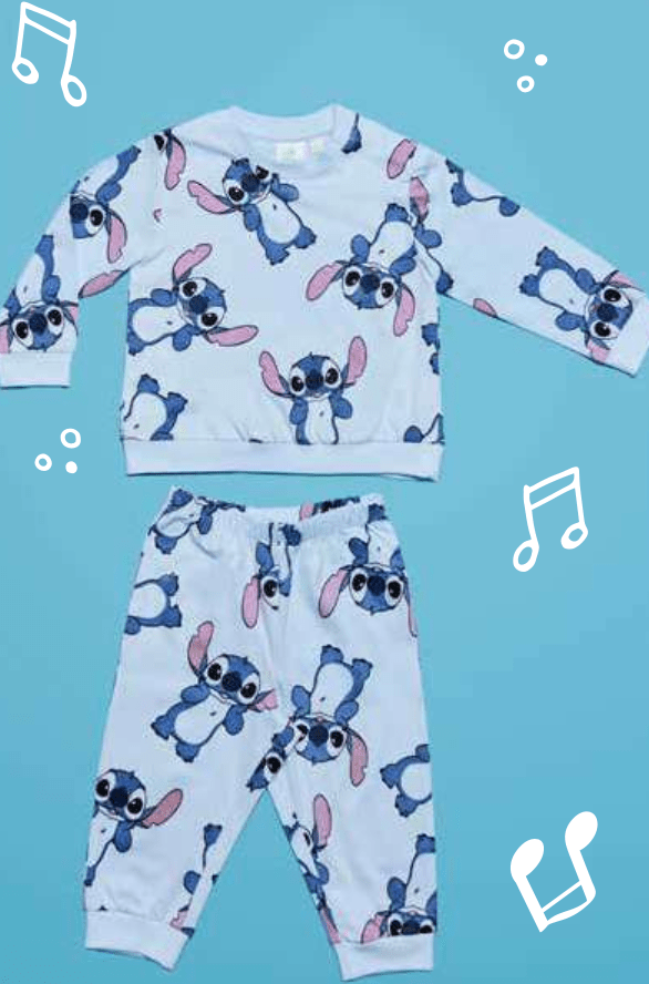 Pigiama cotone estivo Stitch Disney neonato baby DY32F4442