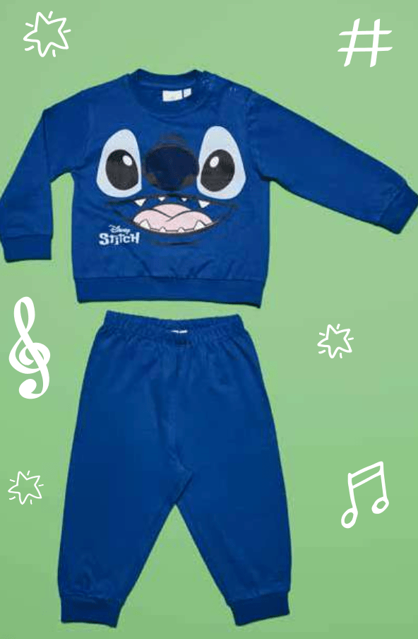 Pigiama cotone estivo Stitch Disney neonato baby DY32F4442