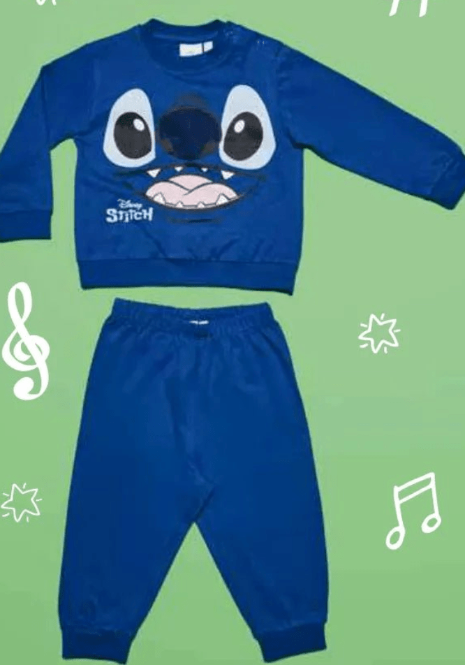 Pigiama cotone estivo Stitch Disney neonato bambino DY32F4442