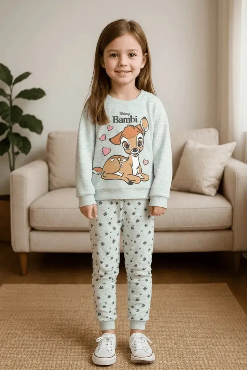 Pigiama cotone felpato Bambi Disney neonata bambina DY32A6385