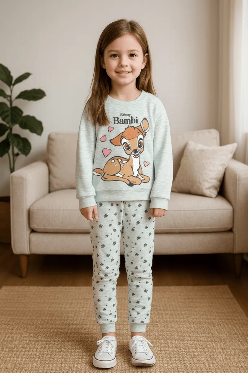 Pigiama cotone felpato Bambi Disney neonata bambina DY32A6385