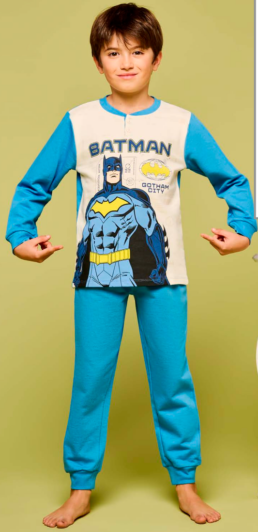 Pigiama cotone felpato Batman bambino baby DC40Z0406