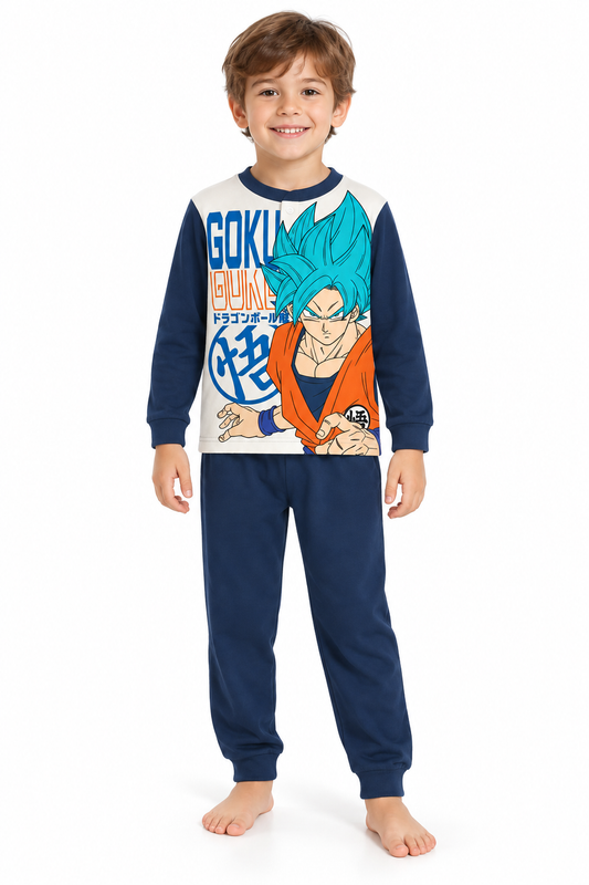 Pigiama cotone felpato Dragonball bambino baby DB40M7613
