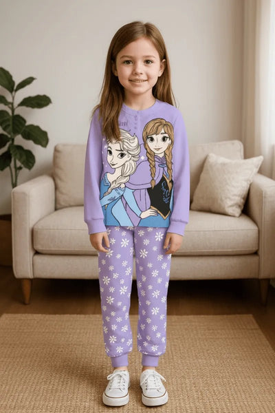 Pigiama bambina Disney Frozen t-shirt pantalone corto estivo Pigiama bambina Disney Frozen t-shirt pantalone corto estivo