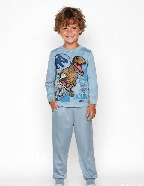 Pigiama cotone felpato Jurassic World bambino UN40G4716