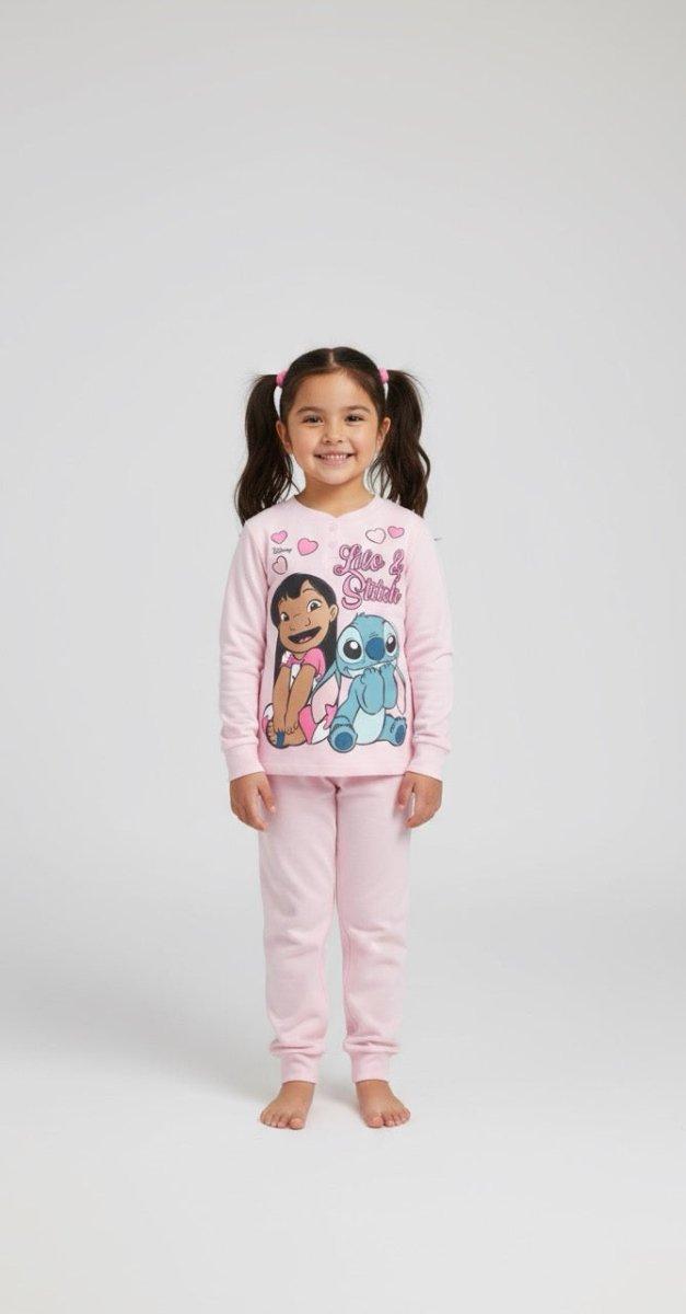 Pigiama cotone felpato Lilo&Stitch bambina baby DY50A3555