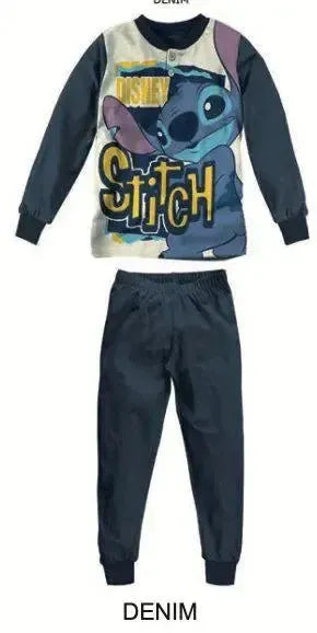 Pigiama cotone felpato Lilo&Stitch bambino baby Dy40M4410