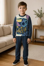 Pigiama cotone felpato Lilo&Stitch bambino baby Dy40M4410