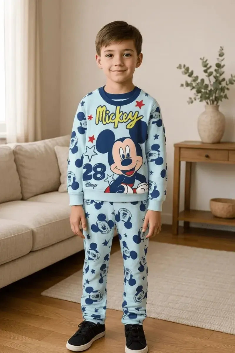 Pigiama cotone felpato Mickey Mouse Disney neonato bambino DY32A1420