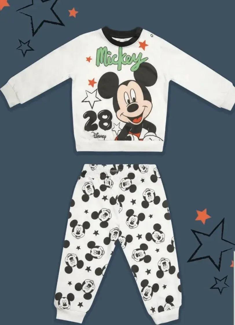 Pigiama cotone felpato Mickey Mouse Disney neonato bambino DY32A1420