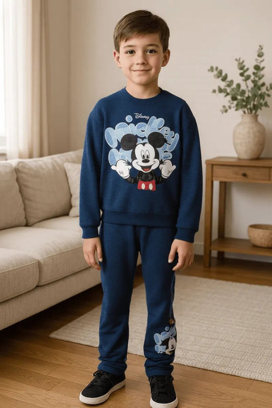 Pigiama cotone felpato Mickey Mouse Disney neonato bambino DY32L2102